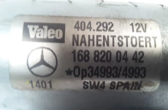Moteur essuie-glace arrière Mercedes-benz CLASSE A (W168) A 160 cdi (168.006) (2001-2004) occasion