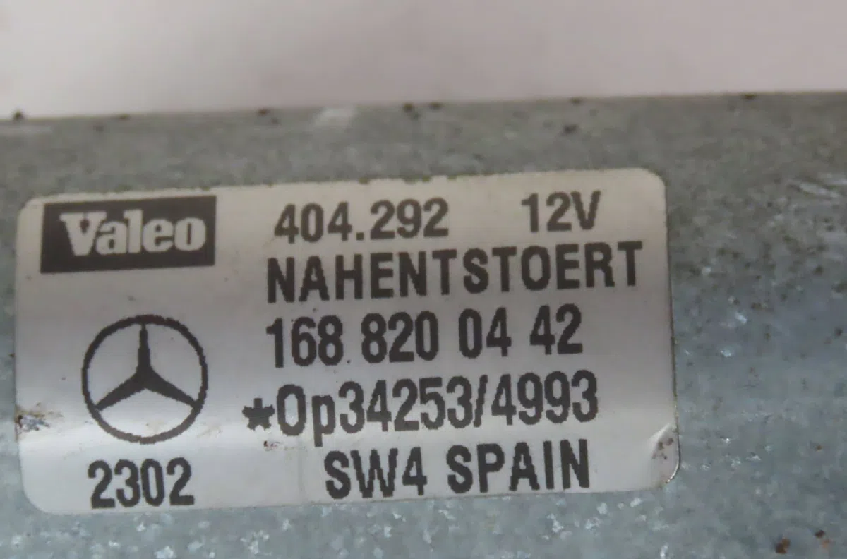 Moteur essuie-glace arrière Mercedes-benz CLASSE A (W168) A 170 cdi (168.009, 168.109) (2001-2004) occasion