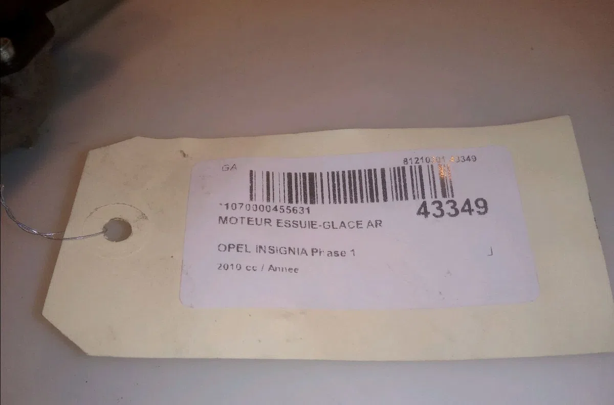 Moteur essuie-glace arrière Opel INSIGNIA A (G09) 2.0 cdti (68) (2008-2017) occasion