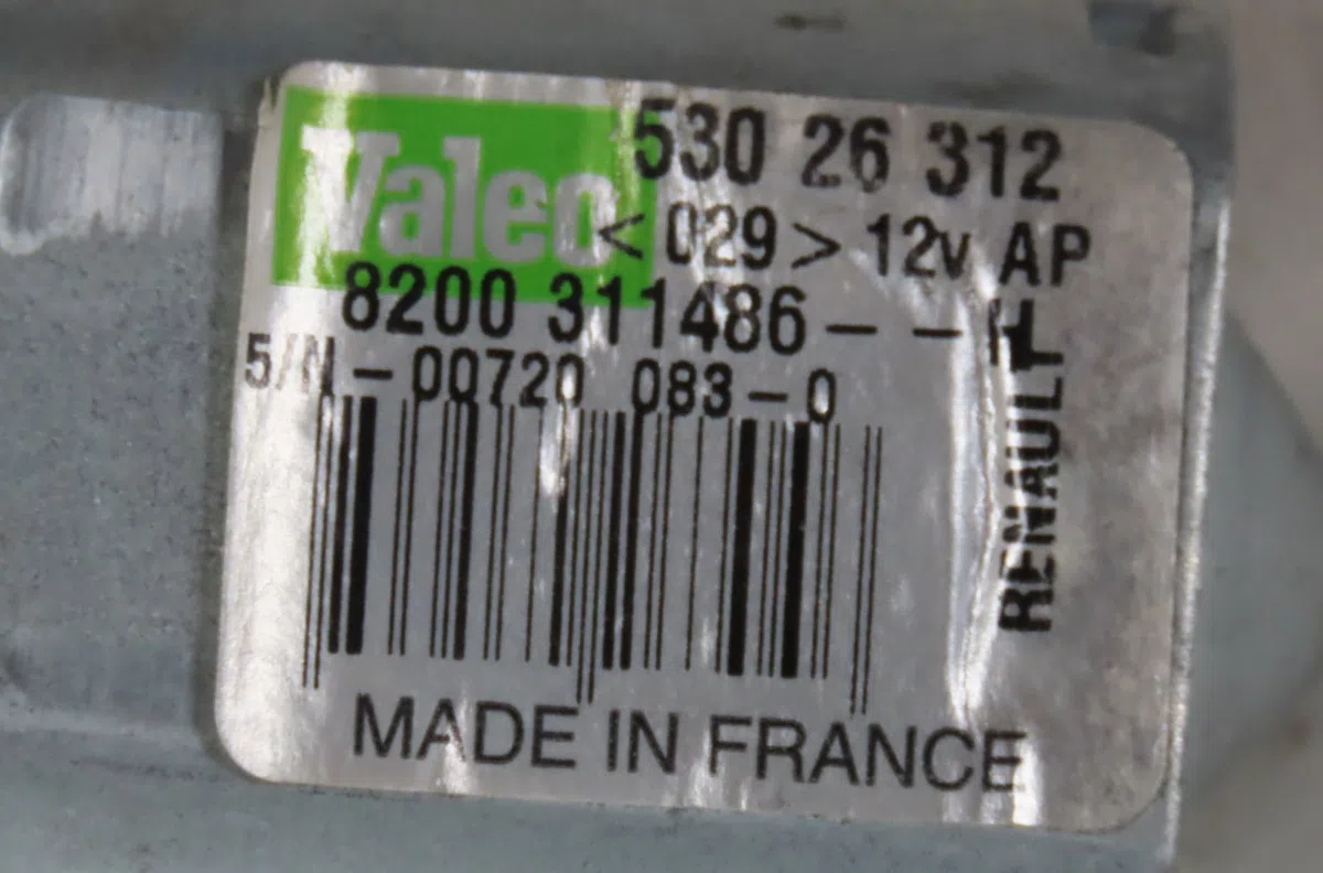 Moteur essuie-glace arrière Renault CLIO III (BR0-1, CR0-1) 1.2 16v hi-flex (br1u, cr1u) (2008-2014) occasion