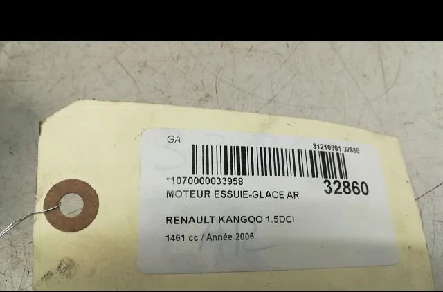Moteur essuie-glace arrière Renault KANGOO Express (FC0-1_) 1.5 dci (fc07, fc1r) (2001) 4 portes occasion