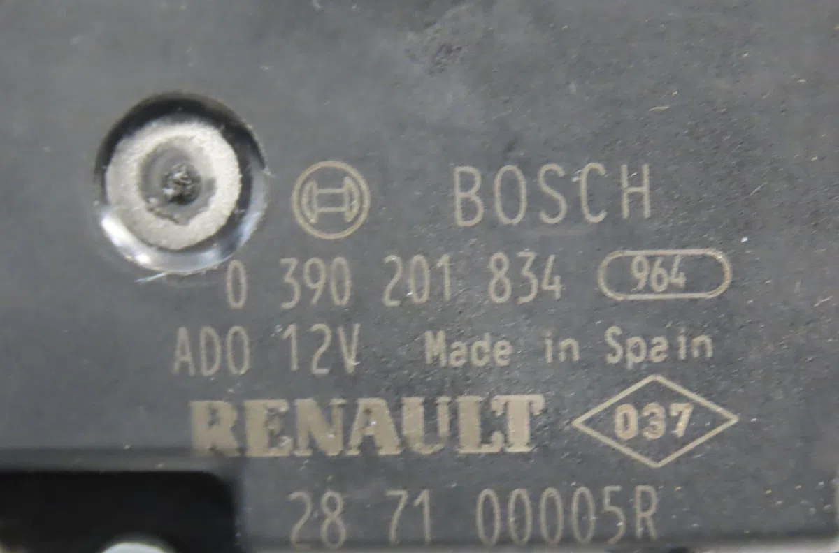 Moteur essuie-glace arrière Renault LAGUNA III Grandtour (KT0-1) 2.0 dci (kt01, kt08, kt09, kt0k, kt12, kt1d, kt1w) (200