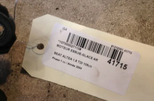 Moteur essuie-glace arrière Seat ALTEA (5P1) 1.9 tdi (2004) 5 portes occasion