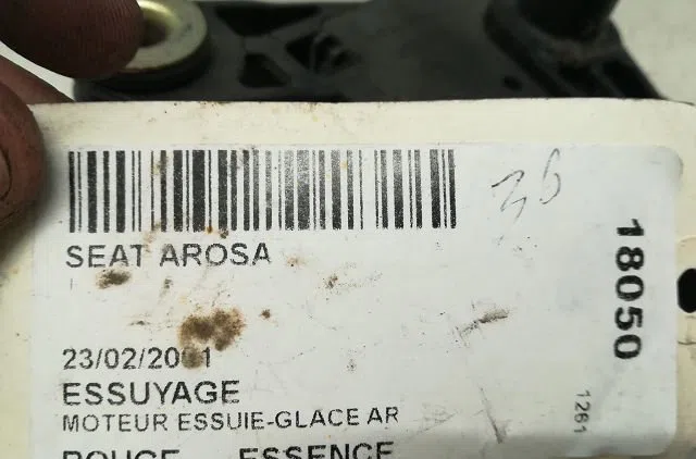 Moteur essuie-glace arrière SEAT AROSA 2001 occasion