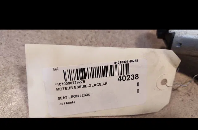 Moteur essuie-glace arrière SEAT LEON I 2004 occasion