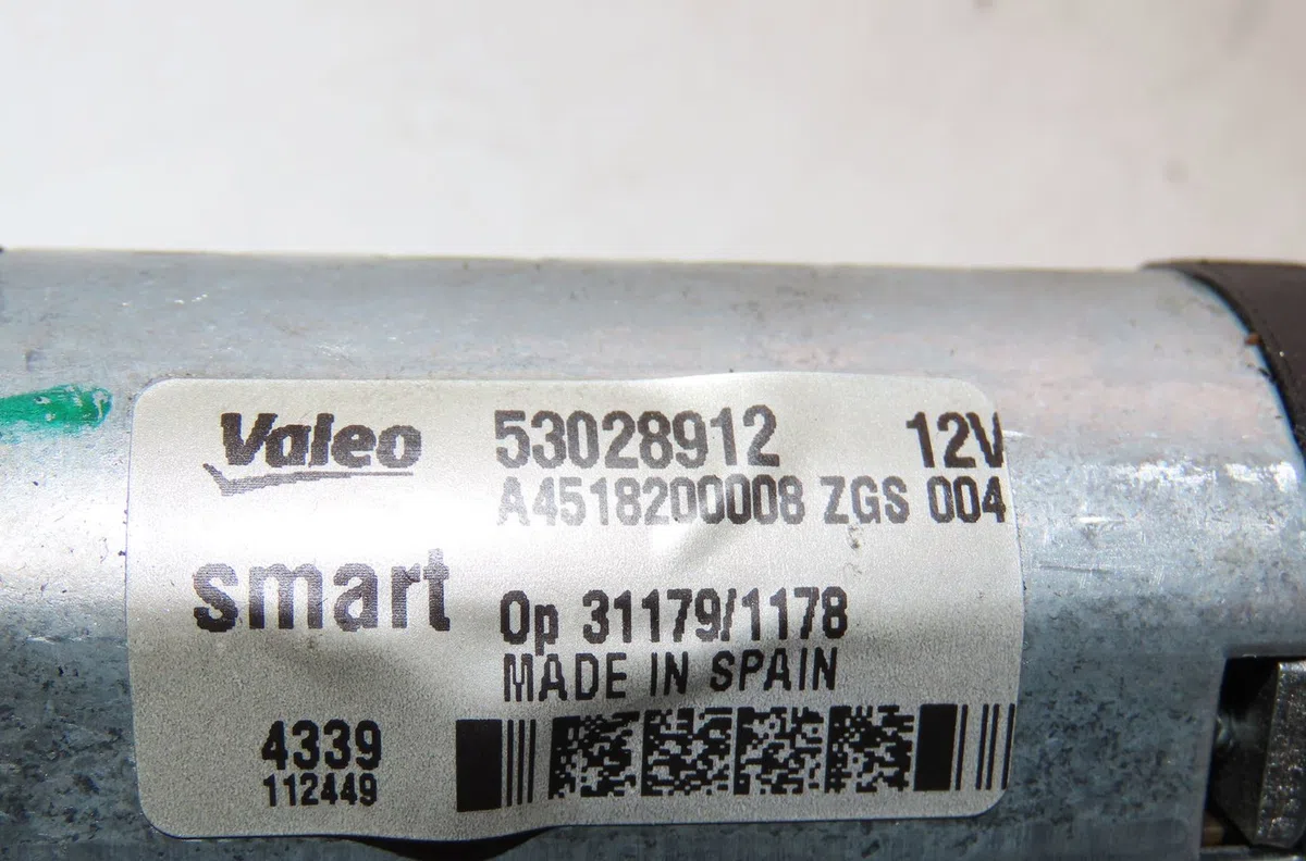 Moteur essuie-glace arrière Smart FORTWO Coupé (451) 1.0 (451.330, 451.334) (2007) occasion