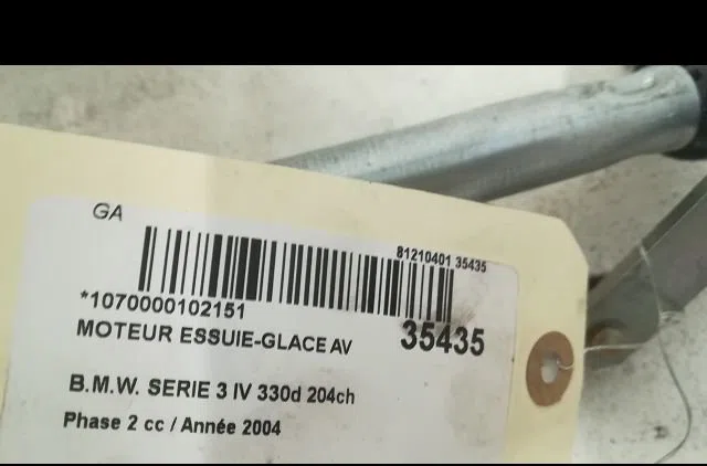 Moteur essuie-glace avant Bmw 3 (E46) 330 d (1999-2005) 4 portes occasion