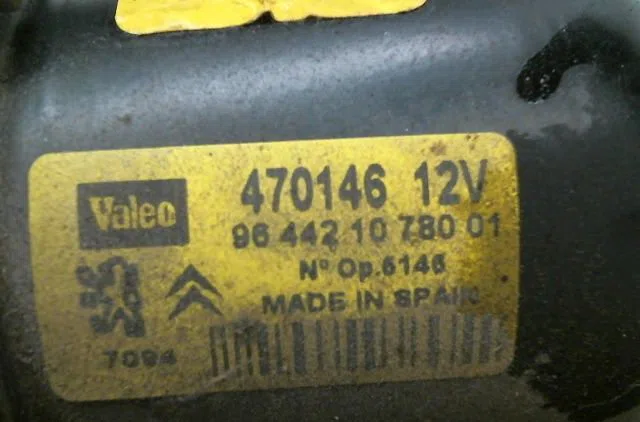 Moteur essuie-glace avant Citroën BERLINGO - BERLINGO FIRST Monospace (MF_, GJK_, GFK_) 2.0 hdi 90 (mfrhy) (1999-2005) o