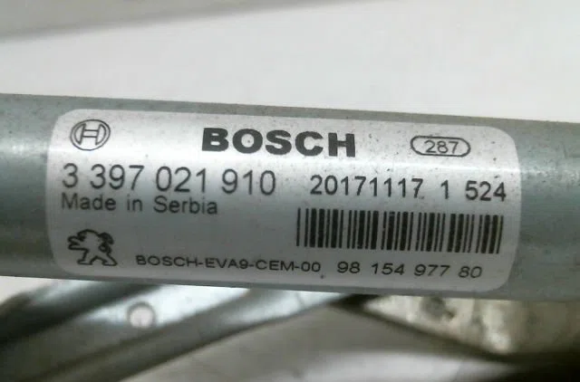 Moteur essuie-glace avant Citroën C3 III (SX) 1.2 vti 82 (2016) occasion