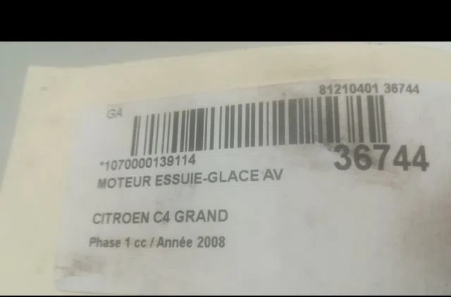 Moteur essuie-glace avant Citroen C4 GRAND PICASSO I (UA_) 1.6 hdi (2006-2011) 5 portes occasion