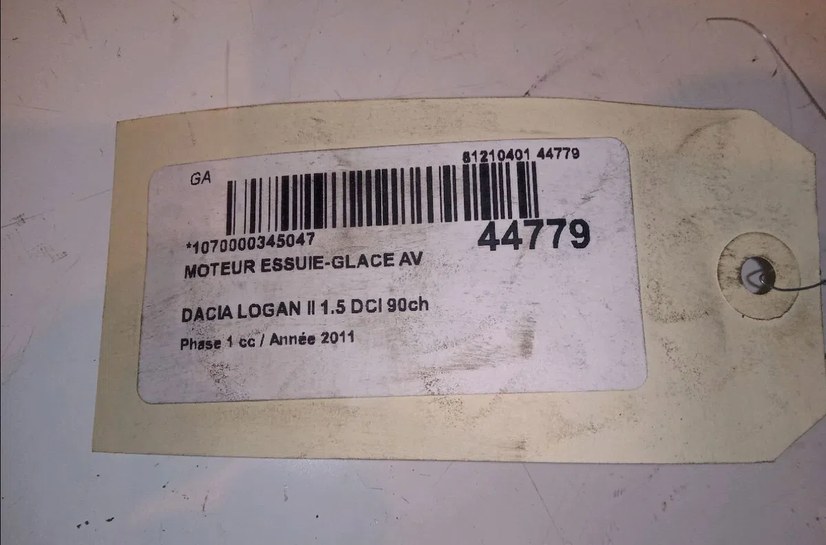 Moteur essuie-glace avant Dacia LOGAN MCV (KS_) 1.5 dci (ks04) (2010-2013) occasion