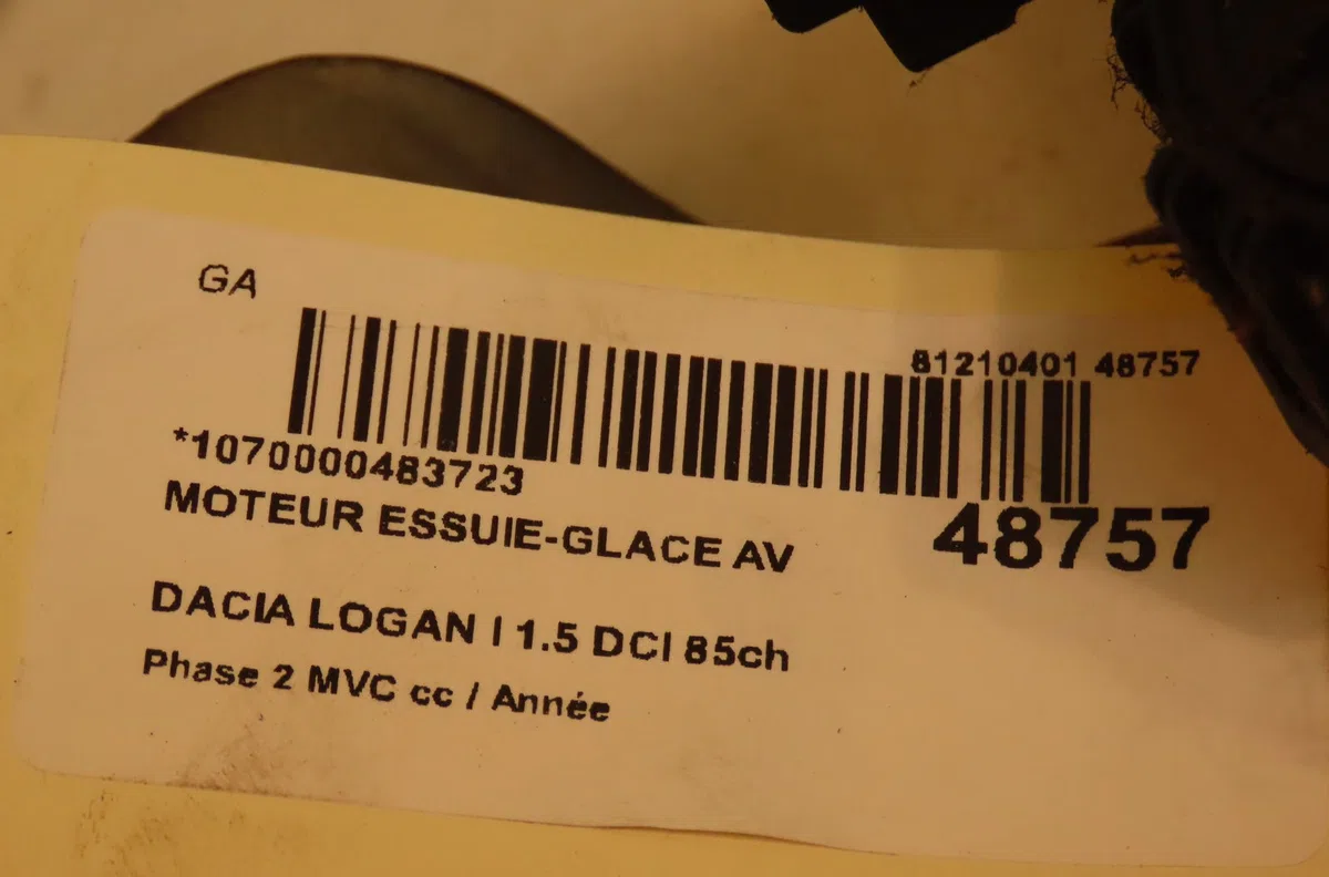 Moteur essuie-glace avant Dacia LOGAN MCV (KS_) 1.5 dci (ks0w) (2007-2012) 5 portes occasion