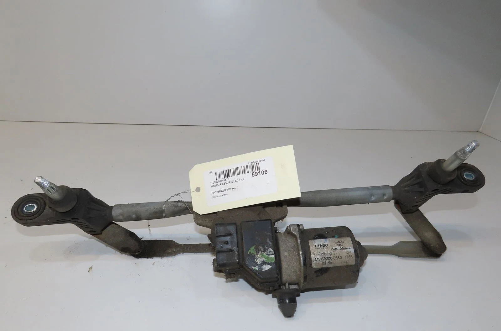 Moteur essuie-glace avant Fiat BRAVO II (198_) 1.4 t-jet (198axg1b) (2007-2014) occasion