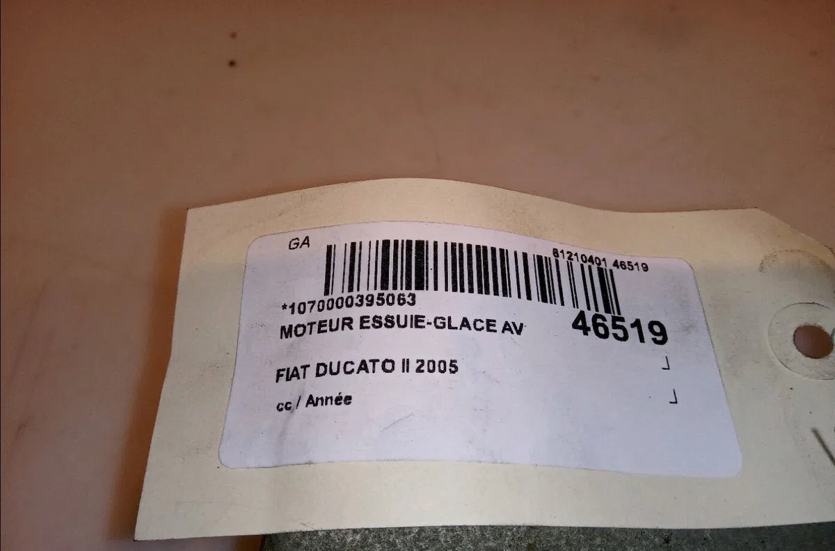 Moteur essuie-glace avant Fiat DUCATO Camion plate-forme-Châssis (244_) 2.8 jtd (2001-2006) occasion