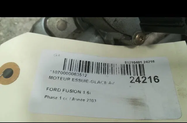 Moteur essuie-glace avant FORD FUSION 2003 occasion