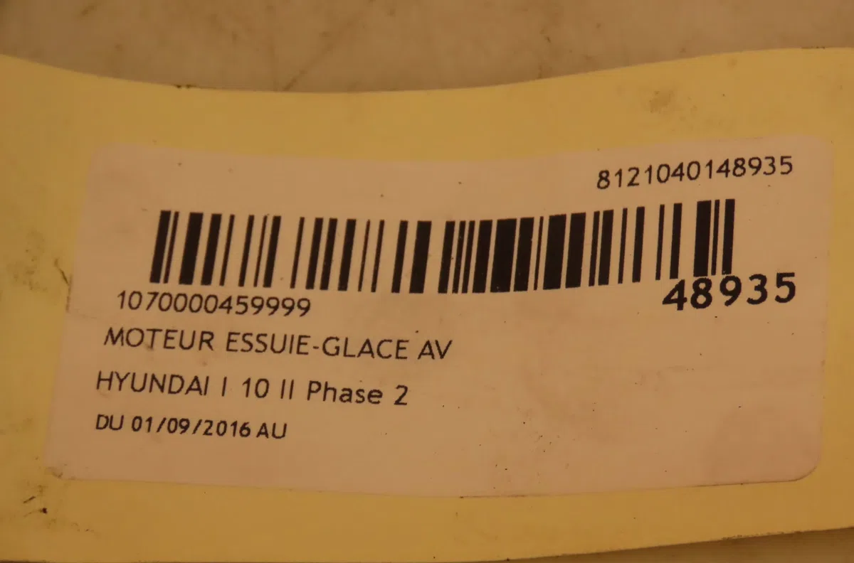 Moteur essuie-glace avant Hyundai I10 III (AC3, AI3) 1.0 t-gdi (2020) occasion