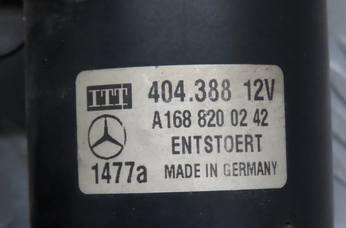 Moteur essuie-glace avant Mercedes-benz CLASSE A (W168) A 160 (168.033, 168.133) (1997-2004) occasion