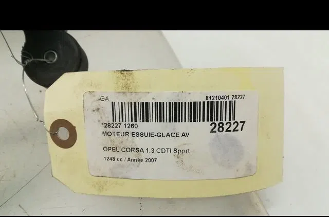 Moteur essuie-glace avant OPEL CORSA IV 2007 occasion
