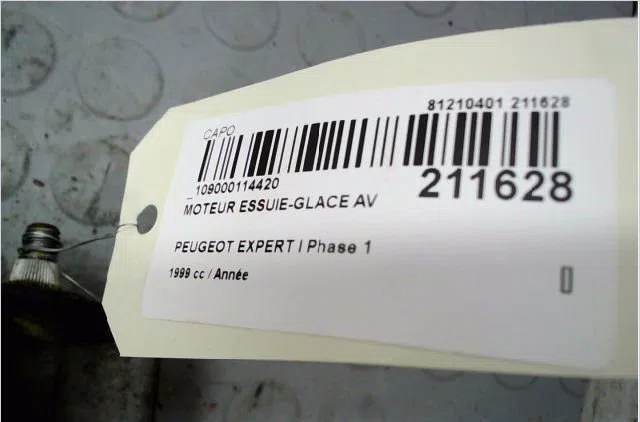 Moteur essuie-glace avant Peugeot EXPERT (224_) 1.9 td (1996-1998) occasion