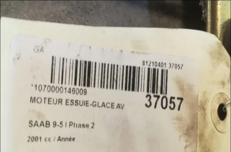 Moteur essuie-glace avant Saab 9-5 Break (YS3E) 3.0 tid (2001-2005) occasion