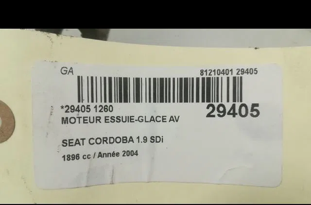Moteur essuie-glace avant SEAT CORDOBA II 2004 occasion