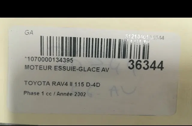 Moteur essuie-glace avant Toyota RAV 4 II (_A2_) 2.0 d 4wd (cla20_, cla21_) (2001-2005) occasion