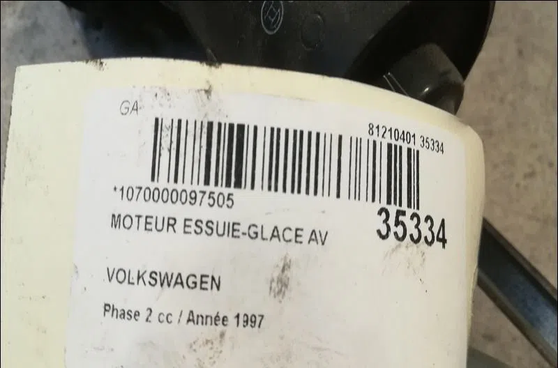 Moteur essuie-glace avant Volkswagen TRANSPORTER IV Autobus-Autocar (70B, 70C, 7DB, 7DK, 70J, 70K 2.5 tdi (1995-2003) oc