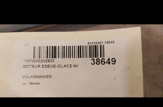 Moteur essuie-glace avant VOLKSWAGEN TRANSPORTER V 2011 occasion