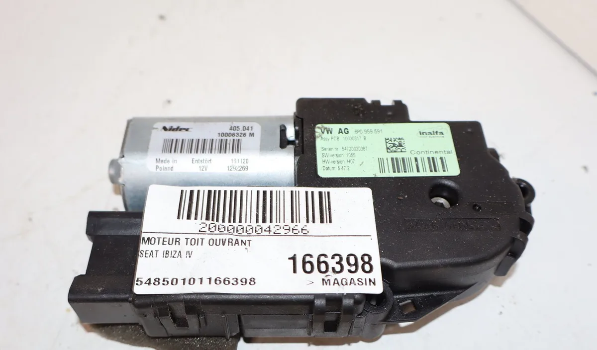Moteur toit ouvrant Seat IBIZA IV (6J5, 6P1) 1.2 tsi (2010-2012) occasion