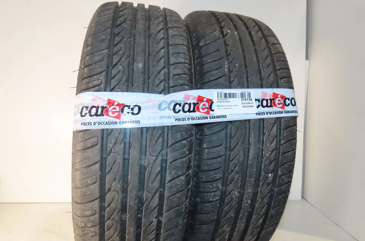 Paire de pneus Renault LAGUNA III Grandtour (KT0-1) 1.5 dci (kt0a, kt0r, kt02) (2007-2015) occasion