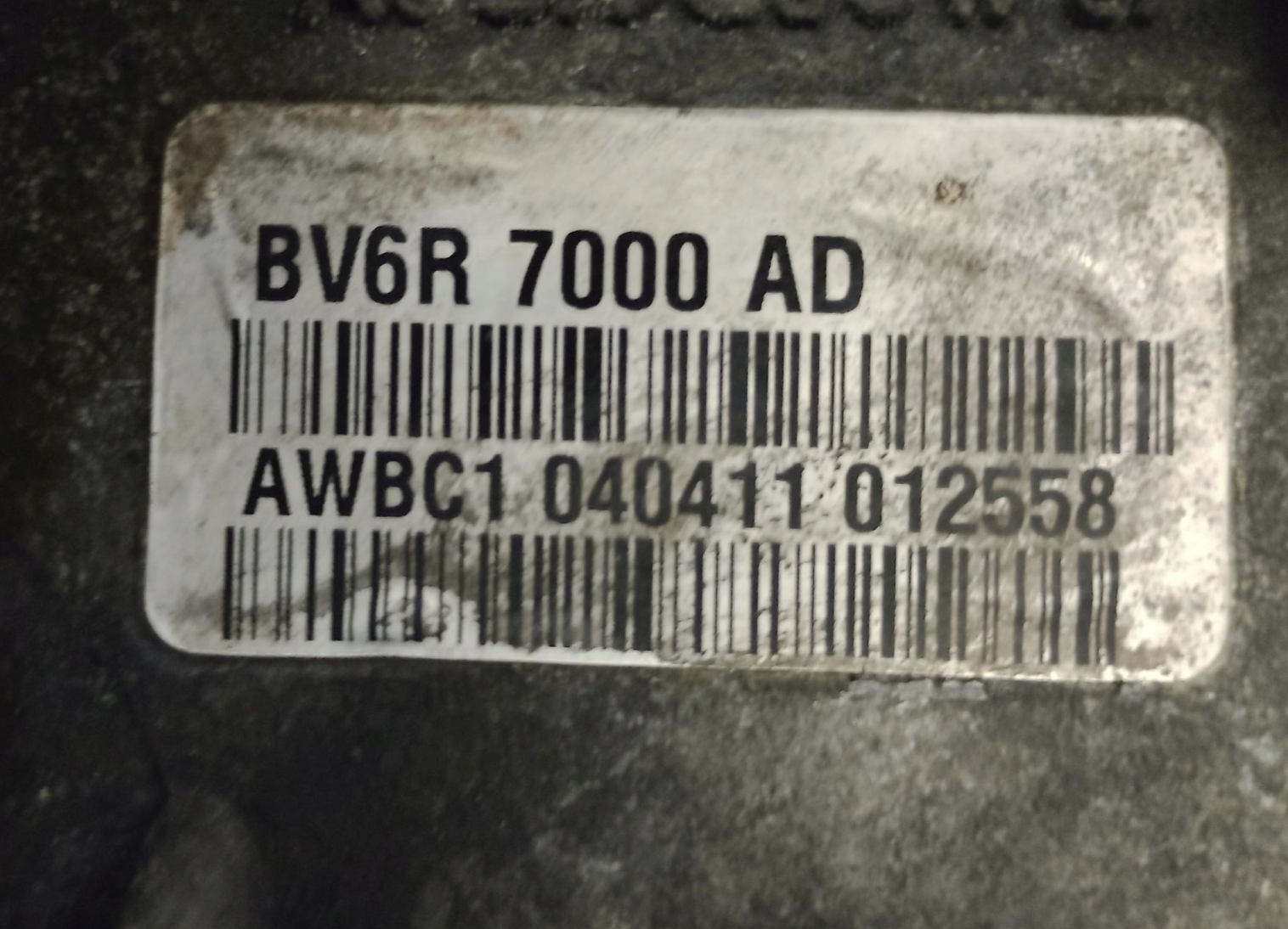 Boite de vitesses auto FORD C-MAX 2.0 TDCI BV6R7000AD