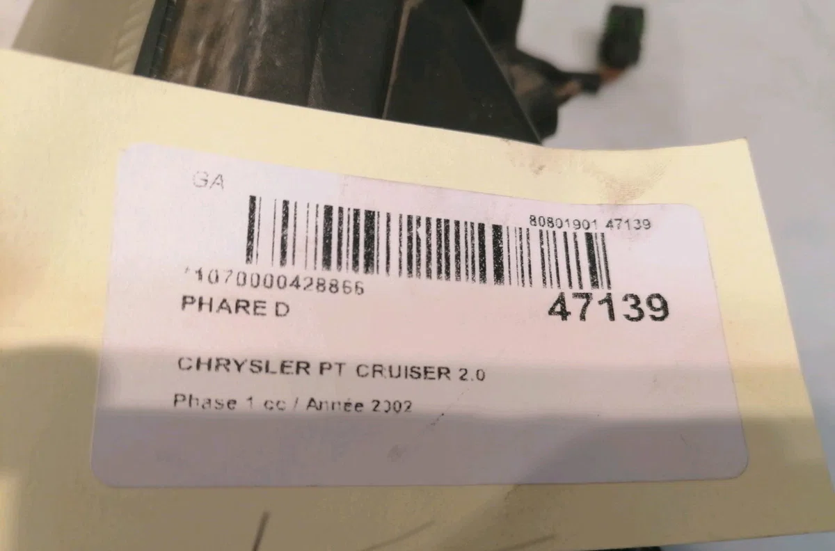 Phare droit Chrysler PT CRUISER (PT_) 2.0 (2000-2004) occasion
