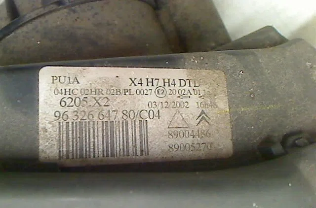 Phare droit Citroën C5 I (DC_) 1.8 16v (dc6fzb, dc6fze) (2001-2004) occasion