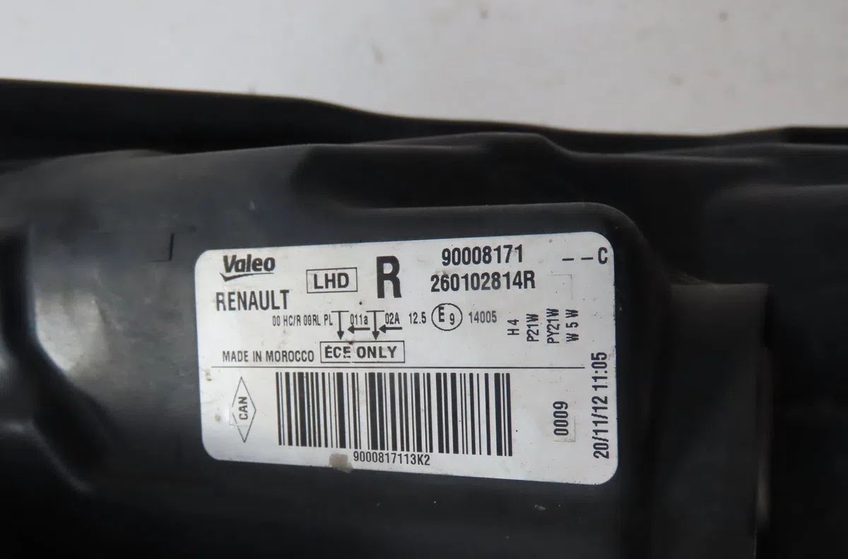 Phare droit Dacia LODGY (JS_) 1.5 dci (2012) 5 portes occasion