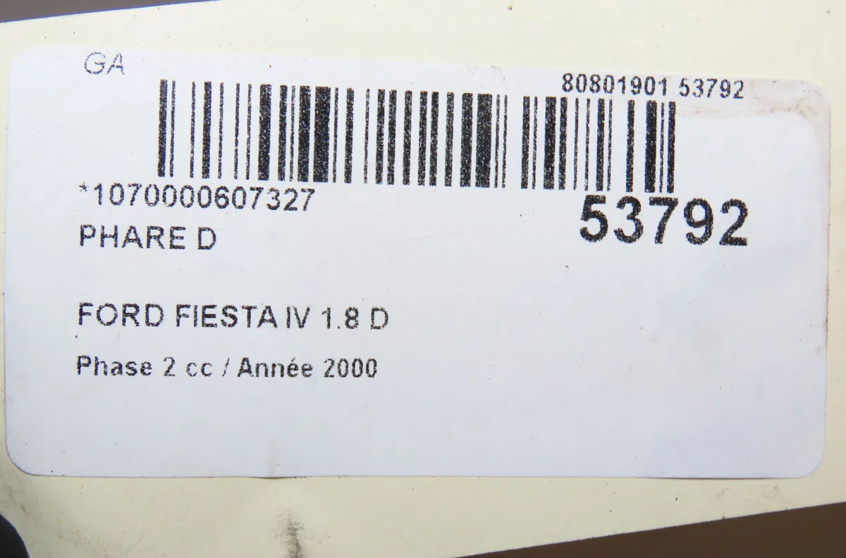 Phare droit FORD FIESTA IV 2000 occasion