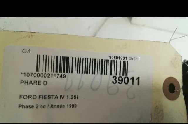 Phare droit Ford FIESTA IV (JA_, JB_) 1.25 i 16v (1995-2002) 5 portes occasion