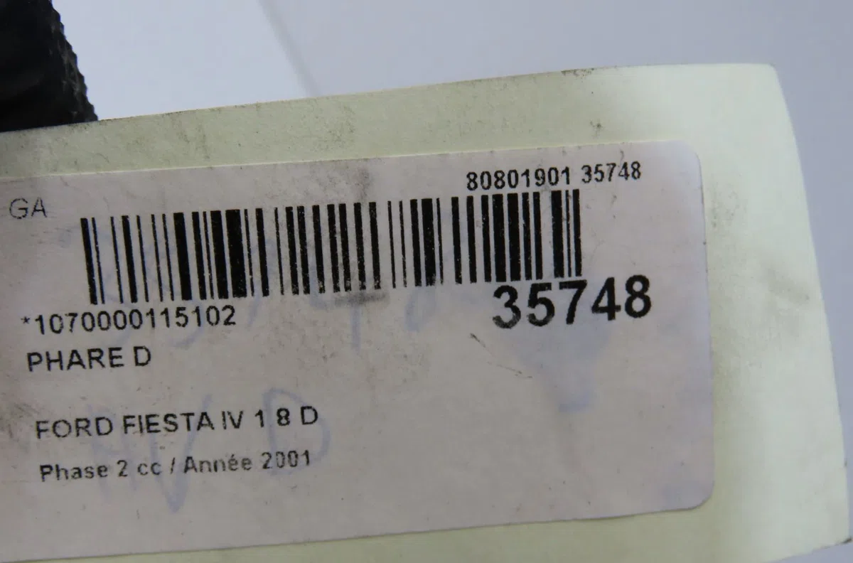 Phare droit Ford FIESTA IV (JA_, JB_) 1.8 di (2000-2002) occasion