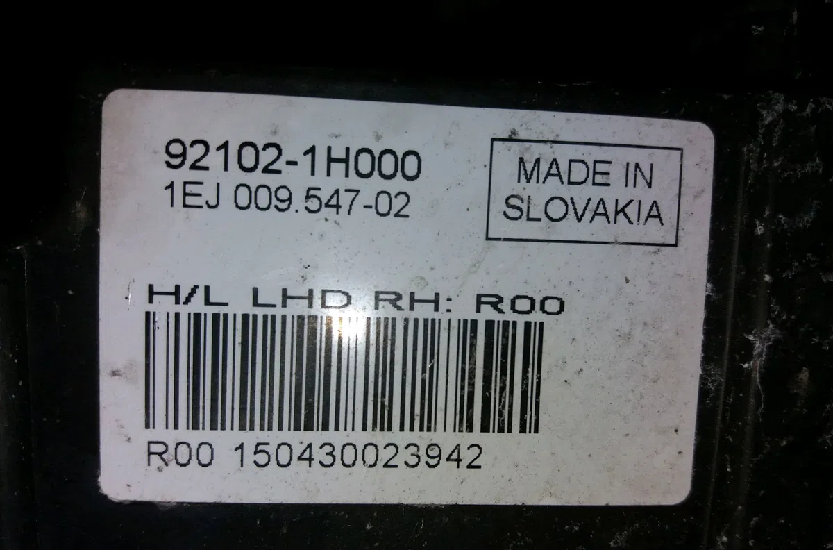 Phare droit Kia CEE'D 3-5 portes (ED) 1.6 crdi 90 (2006-2012) occasion