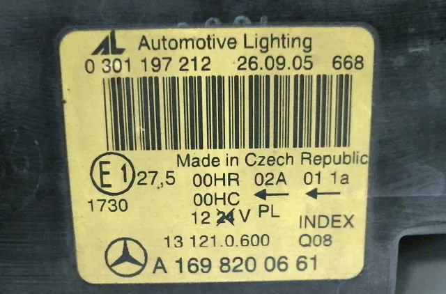 Phare droit Mercedes-benz CLASSE A (W169) A 180 cdi (169.007, 169.307) (2004-2012) 5 portes occasion