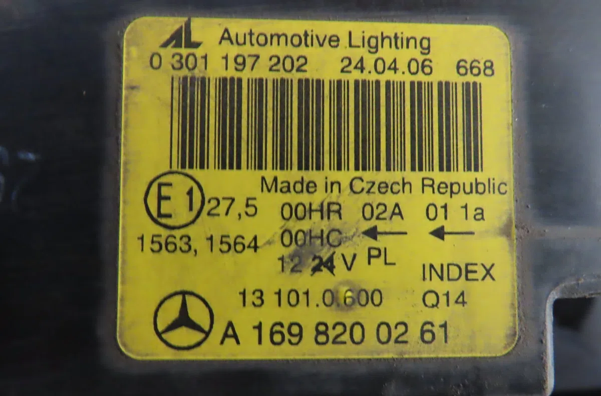 Phare droit Mercedes-benz CLASSE A (W169) A 180 cdi (169.007, 169.307) (2004-2012) 5 portes occasion