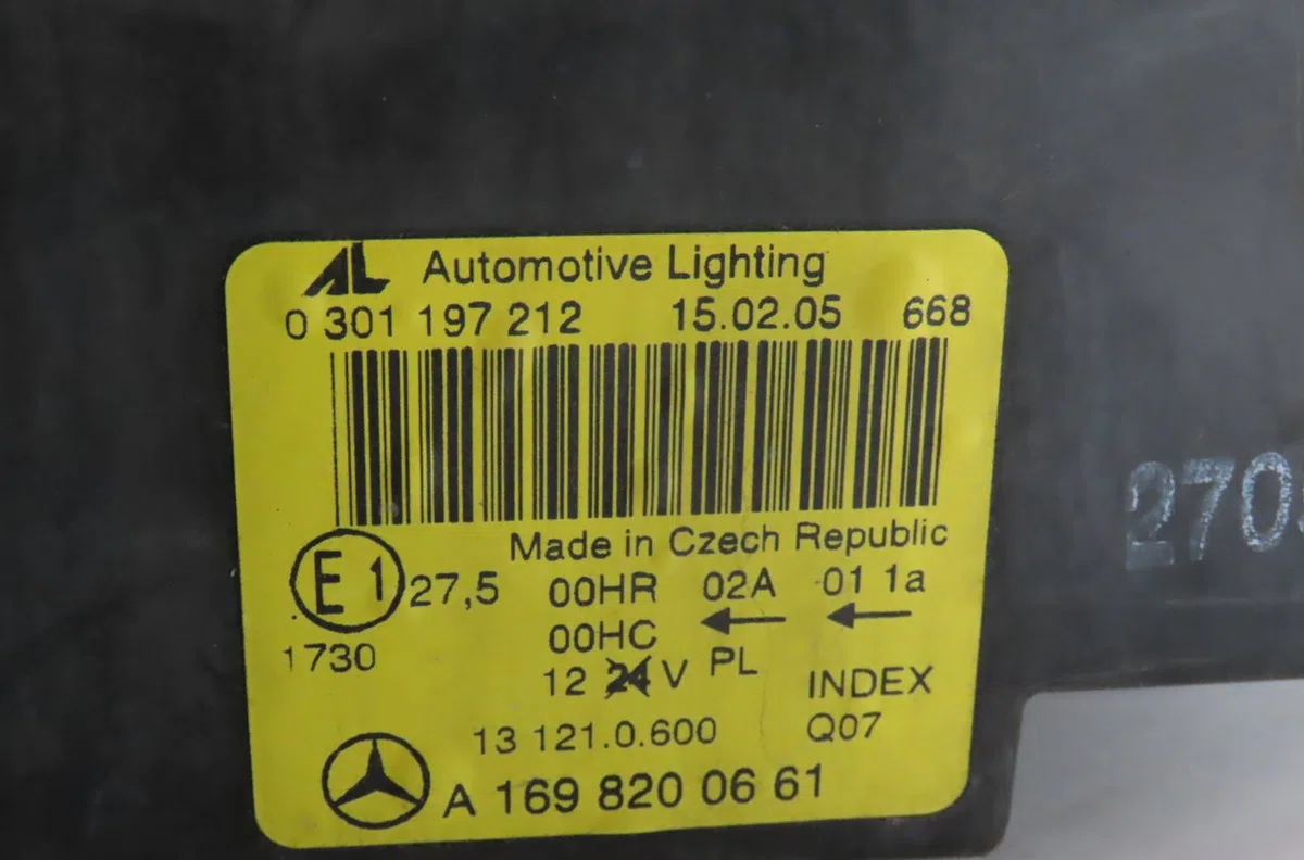 Phare droit Mercedes-benz CLASSE A (W169) A 180 cdi (169.007, 169.307) (2004-2012) 5 portes occasion