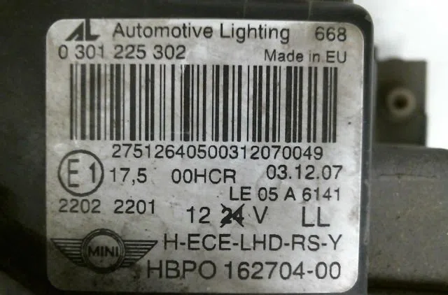 Phare droit Mini MINI (R56) Cooper (2006-2012) occasion