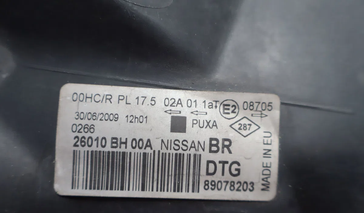 Phare droit Nissan NOTE (E11, NE11) 1.5 dci (2010-2012) occasion