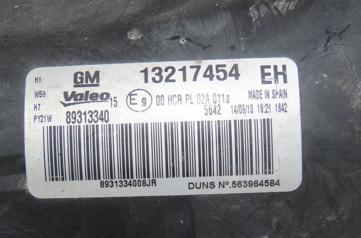Phare droit Opel CORSA D (S07) 1.2 lpg (l08, l68) (2011-2014) occasion