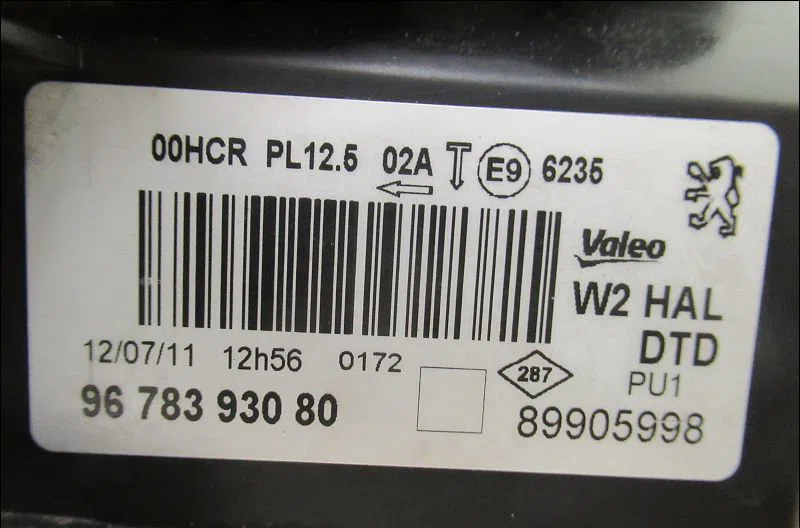 Phare droit Peugeot 508 I (8D_) 1.6 hdi (2010-2018) occasion