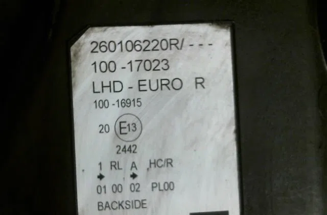 Phare droit Renault KANGOO Express (FW0-1_) 1.5 dci 90 (fw0g, fw05, fw08, fw11) (2009) 4 portes occasion
