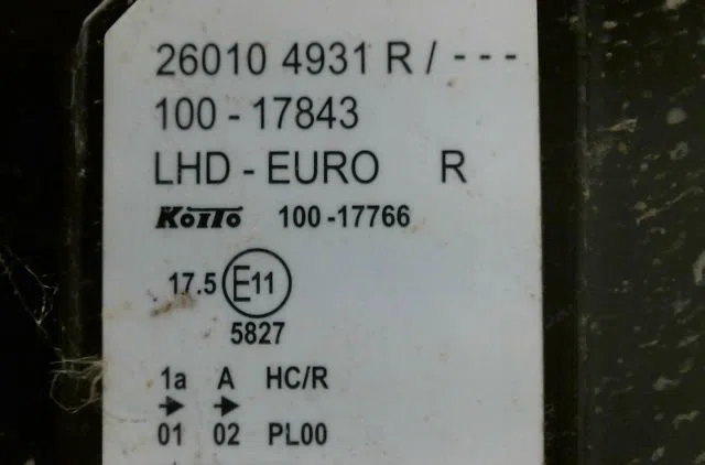Phare droit Renault KANGOO Express (FW0-1_) Z.e. (fw0z, fw1z) (2011) occasion