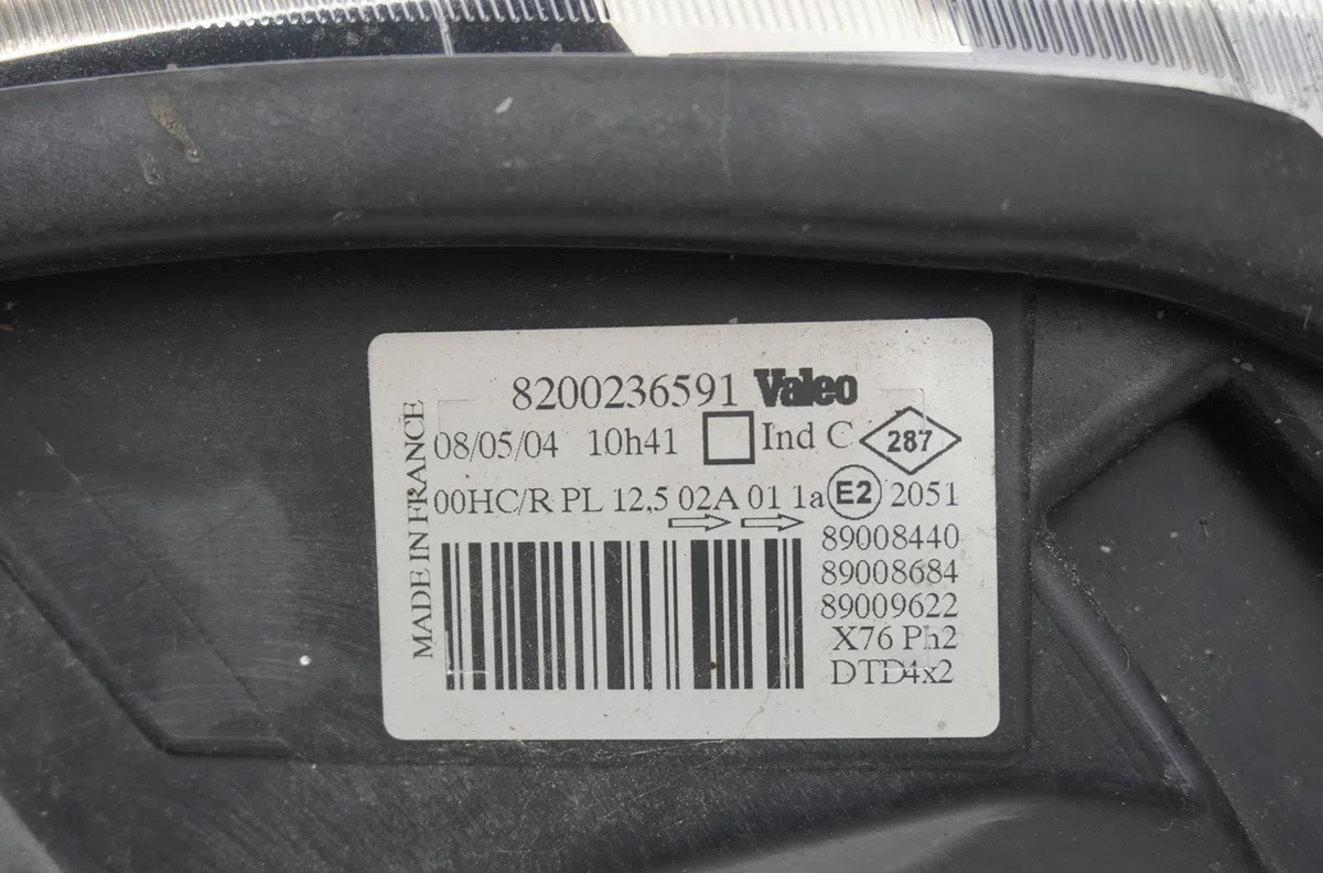 Phare droit Renault KANGOO (KC0-1_) 1.5 dci (kc08, kc09) (2002) occasion