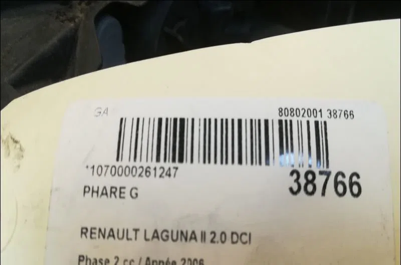 Phare droit Renault LAGUNA II (BG0-1_) 2.0 dci (bg1t) (2005-2006) occasion