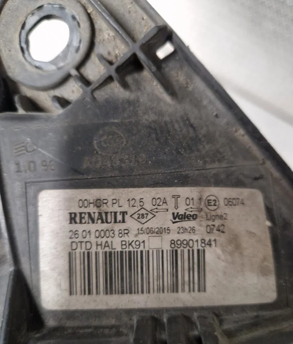 Phare droit Renault LAGUNA III (BT0-1) 1.5 dci (bt00, bt0a, bt0t, bt1j) (2007-2015) 5 portes occasion